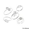 Silver 925 Wire Ring 5-12mm