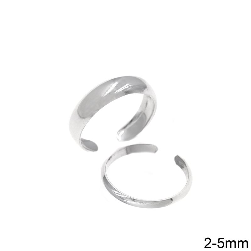 Δαχτυλίδι Ασημένιο 925 Ποδιού Βεράκι 2-5mm