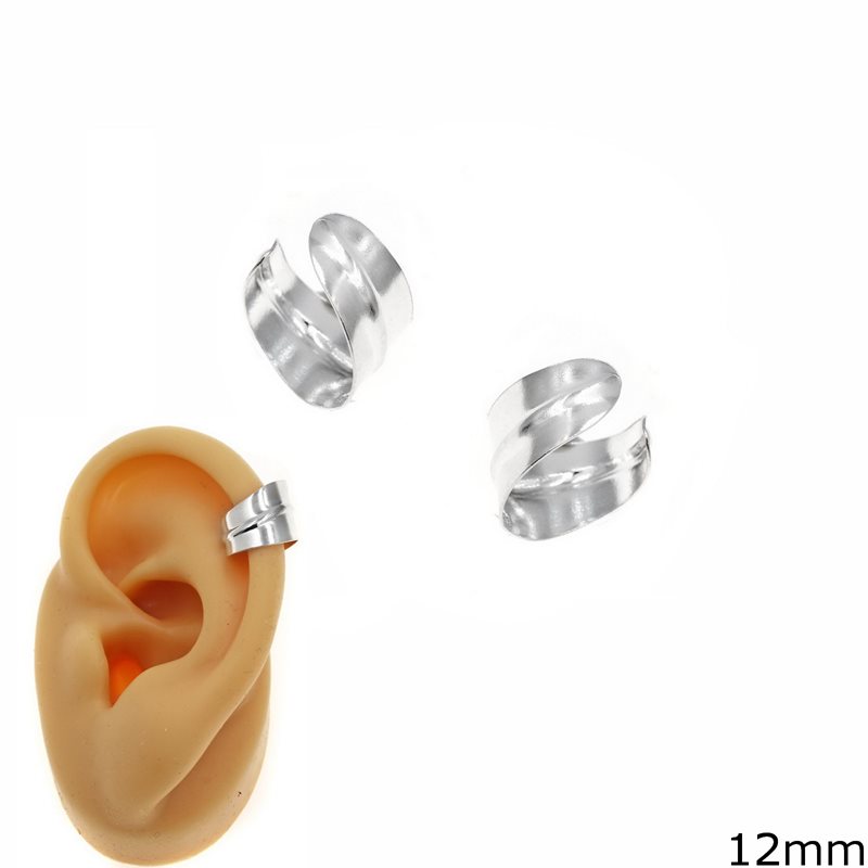 Σκουλαρίκια Ασημένια 925 Ear Cuff Φύλλο 12mm
