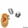 Silver 925 Ear Cuffs 3-5mm Oxyde