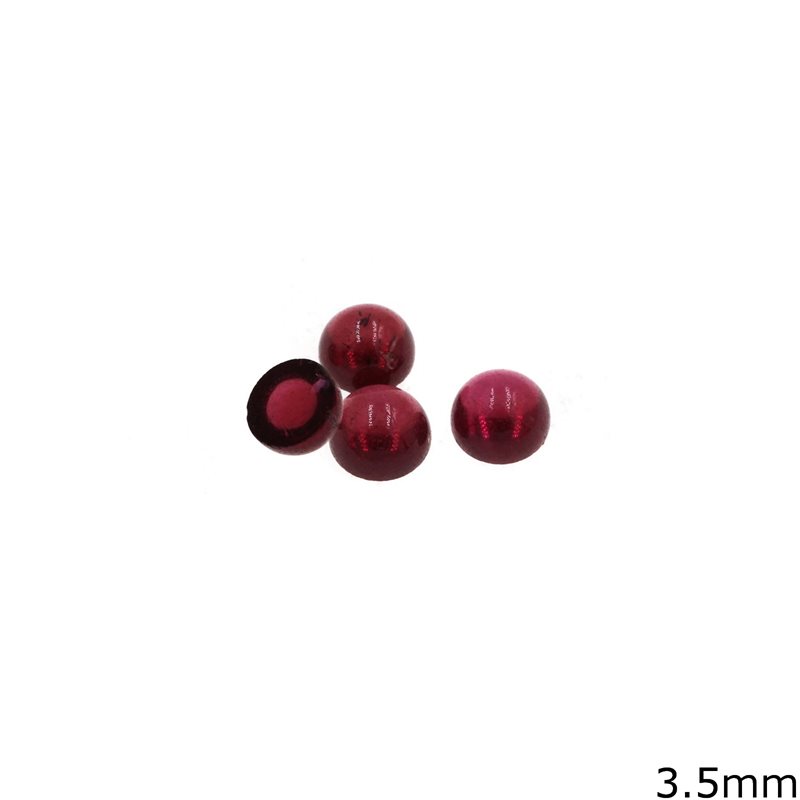 Semi Precious Garnet Round Stone 3.5mm