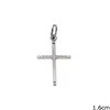 Gold Pendant Cross 1.6cm K14 0.3gr