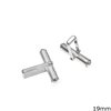 Silver 925 Cufflink Finding 19mm