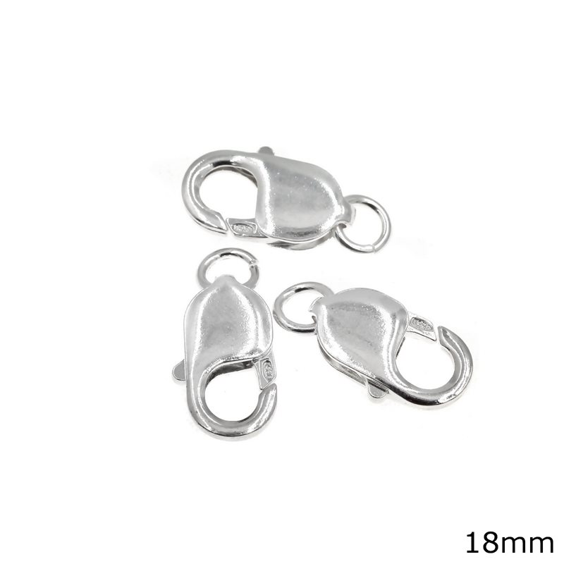 Silver 925 Lobster Claw Clasp 18mm