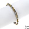 Stainless Steel Rope Chain Bracelet 6mm