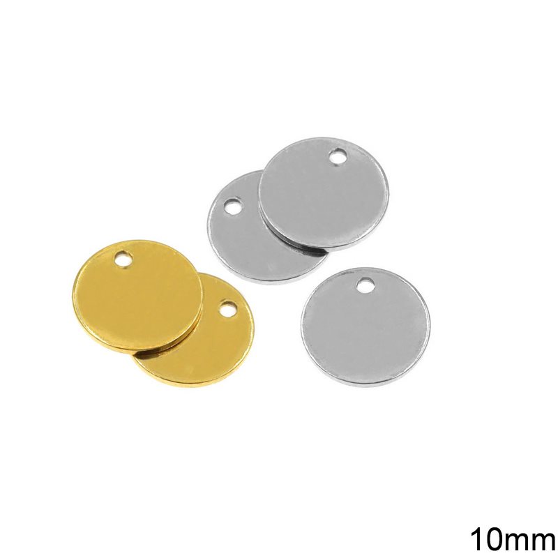 Stainless Steel Round Tag 10mm