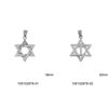 Silver 925 Pendant Jewish Star 18mm 