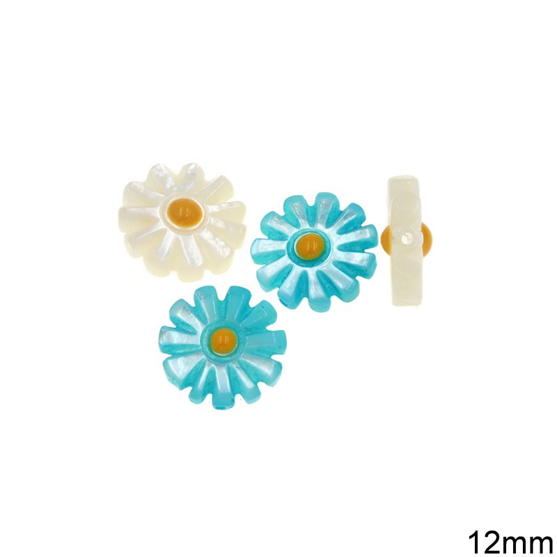 Mop-shell Daisy Beads 12mm