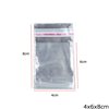 Transparent Plastic Packing Bag with Sticker 4x6x8cm 632 pieces/100gr