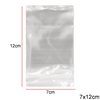 Transparent Plastic Packing Bag with Sticker 7x12cm, 238 pieces/100gr