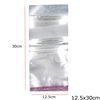 Plastic Transparent Packing Bag with Hang Hole & Sticker 12.5x30cm 50pieces/100gr