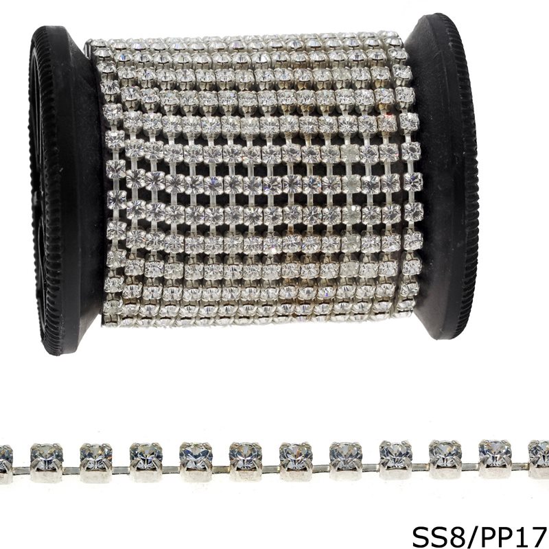 Silver 925 Cup Chain SS8/PP17, 15gr/meter