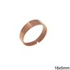 Iron Ring Base Open Ended 18x5mm