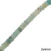 Semi Precious Rondelle Beads 2x4mm