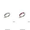 Δαχτυλίδι Ασημένιο 925 Βέρα Μισή με Μπαγιέτες 5mm
