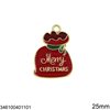 Casting Pendant Christmas Bag of Toys with Enamel 25mm